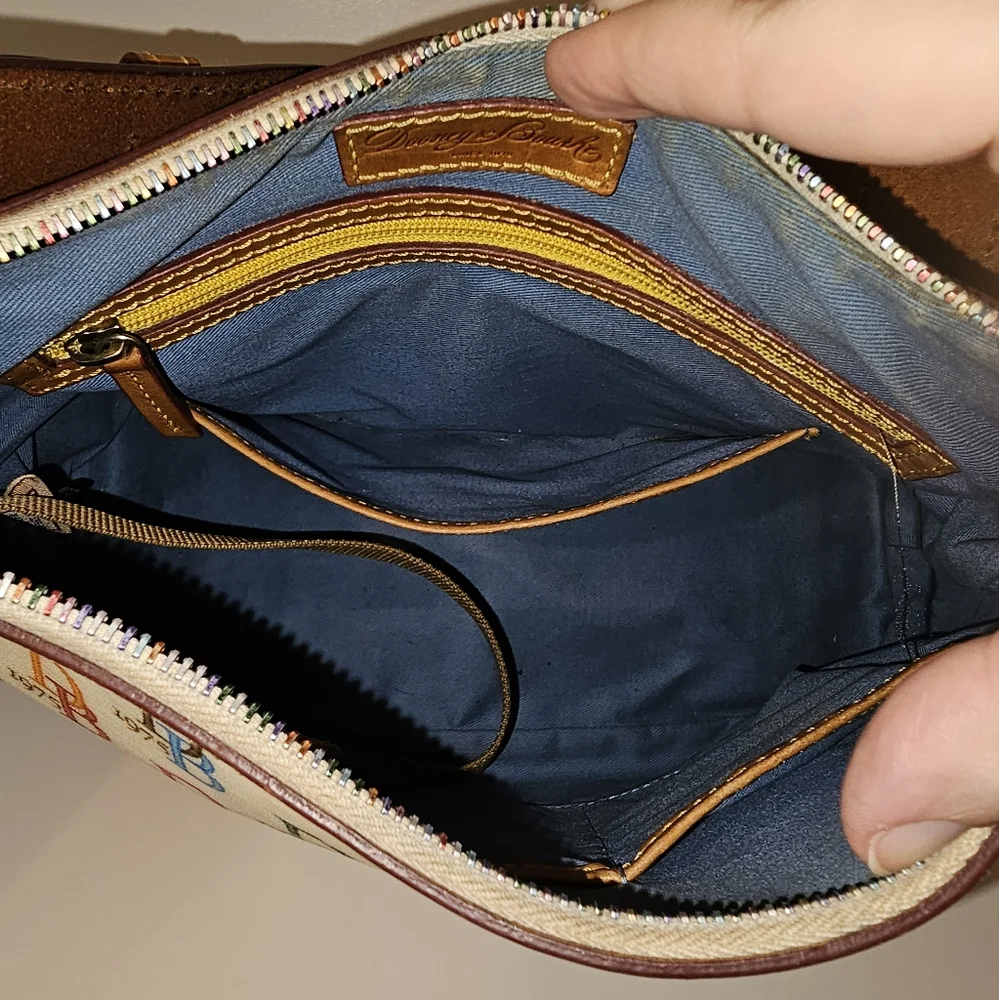 Dooney and Bourke Monogram 1975 Rainbow Purse